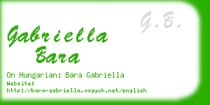 gabriella bara business card